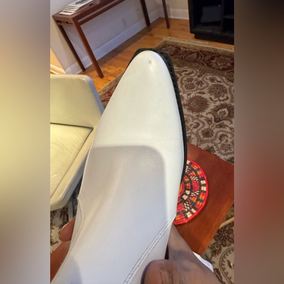 CELINE leather White and Black Ankle boots. Brand new with tags never worn! - Picture 14 of 15
